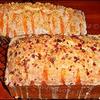 Raye's Signature Orange Cranberry Nut Cheese Pound Cake 9" x 5" w/ Orange Glaze & Sweet & Crunchy Topping & Banana Nut Cheese Pound Cake 12.5" x 5" w/ Banana Glaze & Nuts  