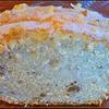 Raye's Signature Banana Nut Cheese Pound Cake 12.5" x 5" Slice w/ Banana Glaze & Nuts