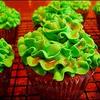 Raye's Signature Caramel Apple Cupcakes w/ Green Caramel Buttercream Icing & Caramel Drizzle