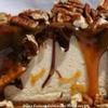 Raye's Signature 10" Turtle Cheesecake Slice w/ Caramel & Chocolate Drizzle w/ Pecans