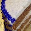 Raye's Signature 6" Triple Layer Amaretto Spice Cake w/ Amaretto Buttercream Filling & Icing top view