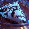 Raye's Signature 10" Turtle Cheesecake Pie Slice w/ Whipped Cream, Chocolate & Caramel Drizzle & Pecans