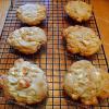 Raye's Signature White Chocolate Macadamia Nut Cookies cooling