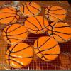 Raye's Signature Almond Cream Cheese Basketball Cookies w/ Glacé Icing