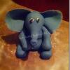 Raye's Floppy Ear Fondant Elephant 3" Cake Topper
