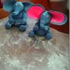 Raye's Floppy Ear & Pink Floppy Ear Fondant Elephant 3" Cake Toppers