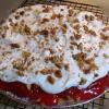 Raye's Signature 10" Strawberry Cheesecake Pie w/ Whipped Cream & Pecans